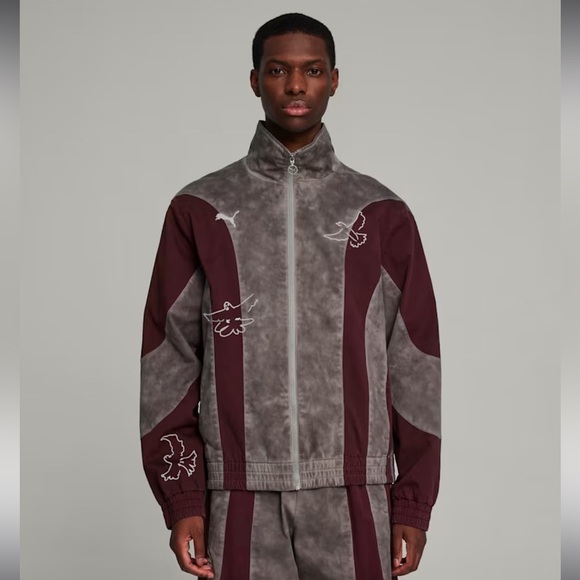 PUMA x KidSuper Men's Track Jacket
Gray and Maroon Jacket size large - Picture 1 of 10